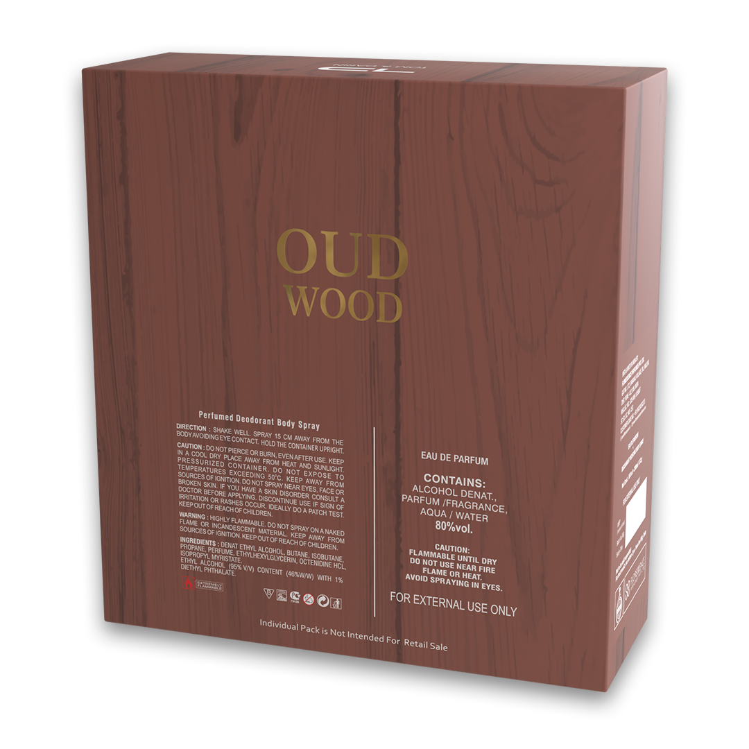 Oud Wood Combo Set - Perfume 100ml + Deodorant 200ml